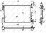 Nrf 53981 - Radiatore Oe 1330T8, Raffreddamento Motore Per Nemo, Fiorino, Qubo, Bipper (Aa), Bipper Tepee
