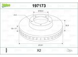 Valeo 197173 - Oe 51712 25060 Disco Freno, Asse Anteriore Per Accent I (X-3), Accent Ii (Lc)