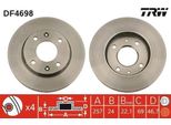 Trw DF4698 - Disco Freno Oe 51712 17000 Per Elantra (Xd), Lantra Ii (J-2), Matrix (Fc), Cerato (Ld)