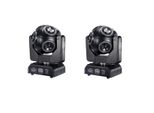Testa Mobile A Led 8X15W, Rotazione Illimitata Di 360°, 16 Canali Dmx, 2 Luci 8X15W, Spina Ue