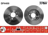 Trw DF4409 - Oe 51712 1C050 Disco Freno Per Getz (Tb)