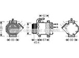 Prasco FTAK366 - Oe 1607139480 Compressore Aria Condizionata Per Jumper, Ducato, Boxer
