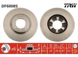 Trw DF6008S - Disco Freno Oe 51712 H1030 Per Terracan (Hp)