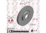 Zimmermann 285.3516.20 - Disco Freno Per Santa Fe Iii (Dm), Santa Fe Iv (Tm), Santa Fe Ii (Cm), Grand Santa Fe, Ix55, Sorento Ii (Xm), Sorento Iii (Um)