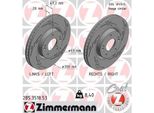 Zimmermann 285.3518.53 - Disco Freno Per I40 (Vf), Ix35, Sonata V (Nf), Tucson (Jm), Sportage (Sl), Carens Iv, Optima (FSGDS6B), Optima (Jf)