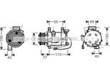 Prasco HDAK208 - Compressore Aria Condizionata Oe 38800RSAE01 Per Civic Viii, FR-V (Be)