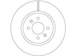 Trw DF6842 - Oe 51712 C8500 Disco Freno Per I20 (Gb, Ib), Rio Iv (Fb, Sc, Yb)