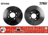 Trw DF4496 - Oe 51712 25060 Disco Freno Per Accent Ii (Lc), Accent I (X-3)