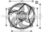 Prasco CN7531 - Ventola Radiatore Oe 1250F8 Per Xsara, 406, 607 (9D, 9U)