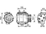 Prasco HDAK237 - Compressore Aria Condizionata Oe 38810PNB006 Per CR-V Ii (Rd)