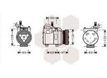 Van Wezel 8200K093 - Compressore Aria Condizionata Oe 97701 25000 Per Accent I (X-3), Accent Ii (Lc)