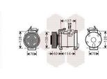 Van Wezel 0700K112 - Compressore Aria Condizionata Oe 5005420AFA Per Voyager Iv