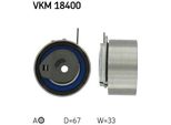 Skf Vkm 18400 - Oe 04781570AB Puleggia Tenditore, Cinghia Di Distribuzione Per Pt Cruiser (Pt), Sebring (J), Voyager Iv, Cherokee (Kj), Wrangler Ii (Tj)