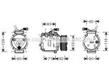 Prasco HDAK169 - Compressore Aria Condizionata Oe 38810PDEE02 Per Accord Vi, Civic Vii, Civic Viii, Stream (Rn)