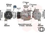 Van Wezel Compressore Aria Condizionata 2500K232 Per Honda CR-V Iii (Re)