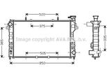 Prasco CR2077 - Oe 4809168 Radiatore, Raffreddamento Motore Per Voyager Iv
