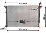 Van Wezel 82002435 - Oe 253102B300 Radiatore, Raffreddamento Motore Per Santa Fe Ii (Cm)