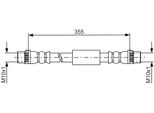 Bosch 1 987 481 665 - Tubo Freno Oe 4806 H6 Per Jumpy (VF7), Scudo, Expert (Vf), Expert Tepee (VF3X)