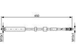 Bosch 1 987 481 051 - Tubo Freno Oe 4806 G4 Per Berlingo, C4 G-Picasso I (Ua), C4 Picasso I (Ud), Partner, Partner Origin (G), Partner Tepee