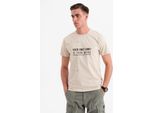 Ombre Clothing T-Shirt Da Uomo A Maniche Corte Paniaf Crema L