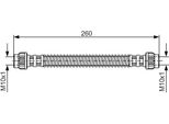 Bosch 1 987 476 869 - Tubo Freno Oe 4806 98 Per C5 I (Dc), C5 I (De), C5 Ii (Rc), C5 Ii (Re), C5 (Re), C5 (De)
