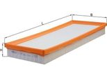 Mahle Lx 1249 - Filtro Aria Oe 1X439601AA Per X-Type (X400)