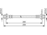 Bosch 1 987 481 440 - Oe 16 090 467 80 Bremsschlauch FüR C-Crosser (Vu, Vv), 4007 (Vu, Vv)
