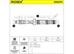 Ridex 83B0079 - Tubo Freno Oe 1623254380, Asse Anteriore Per Zx (N2), Xsara, C3 I (Fc, Fn), C2 Enterprise (Jg), C2 (Jm), Berlingo, Partner (5, G), Partner, 1007 (Km)