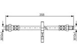 Bosch 1 987 481 019 - Tubo Freno Oe 4806 C9 Per Jumper, Ducato, Boxer