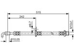 Bosch 1 987 476 780 - Tubo Freno Oe 4806 E1 Per C1 (Pm, Pn), Aygo (B1)