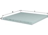 Mahle La 298 - Oe 971332F000 Filtro Aria Abitacolo Per Carnival Iii (Vq), Cerato (Ld), Cerato Ii (Td), Sorento Ii (Xm)