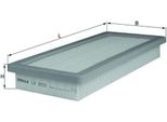 Mahle Lx 2023 - Oe 13717534845 Luftfilter FüR C4 (La), C4 G-Picasso I (Ua), C4 I (Lc), C4 Picasso I (Ud), C4 Ii (Nc), R59, R58, R60, R55, R57, R56, 508 (8D), 308 Sw I, 308 I, 308 Cc (4B), 3008 (M), 3008 (0U), 207 Sw (Wk), 207 Cc (Wd), 207 (Wa, Wc)