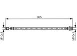 Bosch 1 987 481 442 - Tubo Freno Oe 4806 J0 Per C-Crosser (Vu, Vv), 4007 (Vu, Vv)