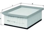 Mahle Lx 1568 - Filtro Aria Oe 1427J6 Per Berlingo, Partner (5, G), Partner Origin (G)