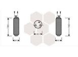 Van Wezel 8200D080 - Oe 97801 02000 Essiccatore Per Aria Condizionata Per Atos (Mx)