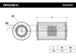 Ridex 8A0030 - Filtro Aria Oe 144499 Per Jumper, Ducato, Boxer