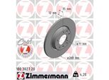 Zimmermann 180.3027.20 - Disco Freno Per C4 G-Picasso Ii (Da, De), C4 Picasso Ii, C4 Spacetourer (3D), C4 (3A, 3E), Combo (K9), Grandland X, 3008 (M), 308 Ii, 308 Sw Ii, 508 (F), Rifter