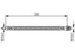 Bosch 1 987 476 672 - Oe 4806 55 Tubo Freno Per Saxo, 106 Ii