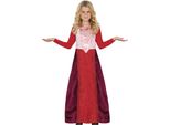 Costume Da Strega Halloween Bambini Fata Magica Rosso Rosa Mistico Costume Abito Streghe Ballo Glamour Festival Sera Moda Fantasia Eleganza, Taglia: 140/146 Colore: Rosso
