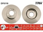 Trw DF6116 - Oe 51712 0X700 Disco Freno Per I10 (Pa), I10 (Ba, Ia), I10 (AC3, AI3), Picanto (Sa), Picanto (Ta)