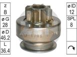 Era ZN1706 - Oe M000T20471 Freilaufgetriebe, Anlasser FüR Pt Cruiser (Pt), Sonata Iii (Y-3), Sonata Ii (Y-2), V40 (645), S40 I (644)