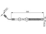 Bosch 1 987 476 372 - Oe 4806 E7 Tubo Freno Per C5 Iii (Rd), C5 Iii (Rw), C6 (Td), 407, 407 Sw (6D, 6E), 508 (8D), 508 (8E)