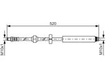 Bosch 1 987 481 436 - Tubo Freno Oe 4806 K7 Per C3 Ii (Sc), C3 Iii (Sx), C4 Cactus, DS3, DS3 (Sa), DS3 (Sb), 2008 I (Cu), 208 I (Ca, Cc), 208 (Cr)