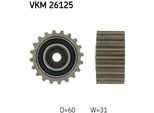 Skf Vkm 26125 Rullo Di Rinvio/Guida, Cinghia Dentata Oe 7700107249 Compatibile Con Megane, Rapid, Scenic, Sport Spider, Thalia, Trafic, S40, V40, Clio, Espace, Kangoo, Laguna, Master