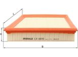 Mahle Lx 4335 - Filtro Aria Oe GX739601BA Per F-Pace (X761), Xe (X760), Xf (X260), Range Rover Sport (L494), Range Rover Velar (L560)