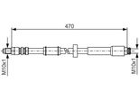 Bosch 1 987 481 004 - Oe 4806 C2 Bremsschlauch FüR Jumper, Ducato, Boxer