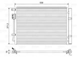 Valeo 822597 - Oe 97606 C8000 Condensatore Aria Condizionata Con Essiccatore Per I20 (Gb, Ib)