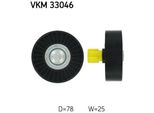 Skf Vkm 33046 Rullo Di Rinvio/Guida, Cinghia Trapezoidale Dentata Oe 5751E4 Compatibile Con C4Er, C4, C8, Jumpy, Xsara, Scudo, Ulysse, Phedra, 206, 307, 607, 807, Expert