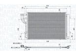 Magneti Marelli 350203805000 - Oe 97606 1P000 Condensatore Aria Condizionata Con Essiccatore Per Ix20 (Jc), Venga (Yn)