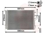 Van Wezel 82005280 - Oe 97606 2Y000 Condensatore Aria Condizionata Con Essiccatore Per Ix35, Carens Iv, Sportage (Sl)